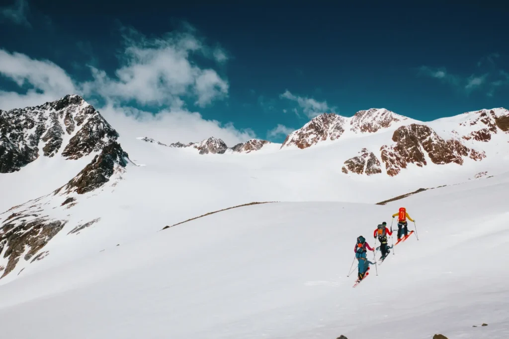 Guided ski touring